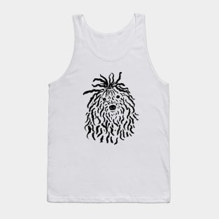 Puli (Black and White) Tank Top